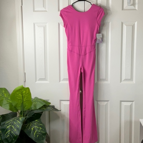 JoyLab Women’s Pink Jumpsuit Stretch Flare Size XS - Picture 3 of 9